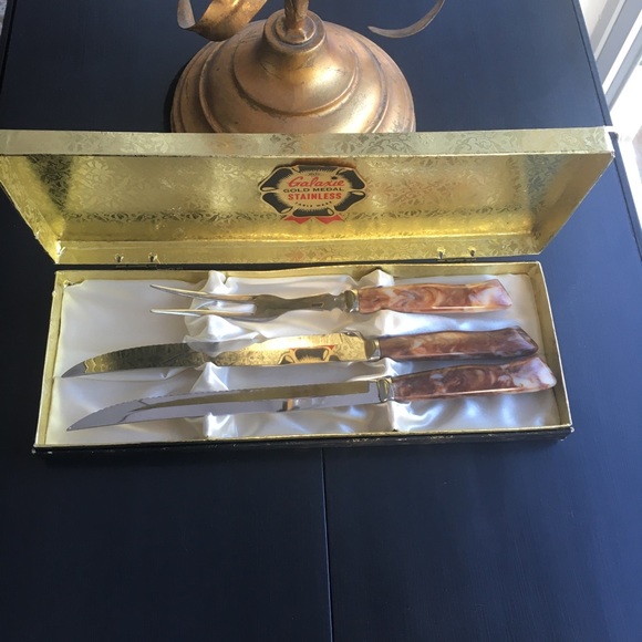 Vintage Bakelite/Stainless Steel 3piece serving set. - Picture 2 of 8